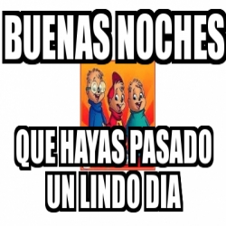 Meme Personalizado Buenas Noches Que Hayas Pasado Un Lindo Dia