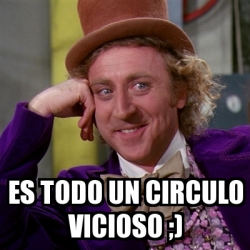 Meme Willy Wonka Es Todo Un Circulo Vicioso