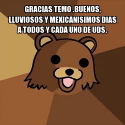 Meme Pedobear Gracias Temo Buenos Lluviosos Y Mexicanisimos Dias A Todos Y Cada Uno De Uds 18691420