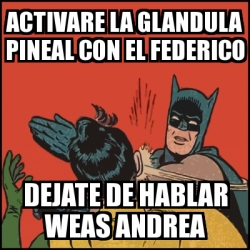 Meme Batman Slaps Robin Activare La Glandula Pineal Con El Federico