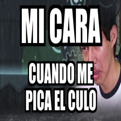 Meme Personalizado Mi Cara Cuando Me Pica El Culo 25859899