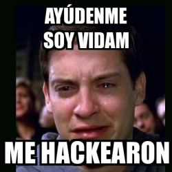Meme crying peter parker - AYÃšDENME SOY VIDAM Me hackearon - 27713428