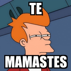 Meme Futurama Fry Te Mamastes