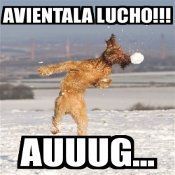 Meme Personalizado Avientala Lucho Auuug