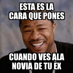 Meme Yo Dawg Esta Es La Cara Que Pones Cuando Ves Ala Novia De Tu Ex