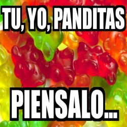 Meme Personalizado Tu Yo Panditas Piensalo