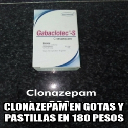 Clonazepam gotas vs pastillas