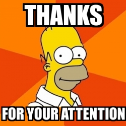 Meme Homer - thanks for your attention - 30343140