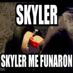 Meme Personalizado - skyler skyler me funaron - 31608754