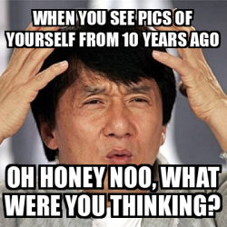 Meme Jackie Chan - When you see pics of yourself from 10 years ago Oh ...