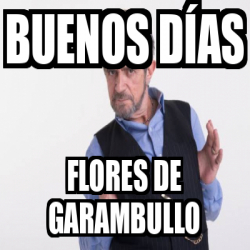 Meme Personalizado - Buenos días Flores de garambullo - 31844606