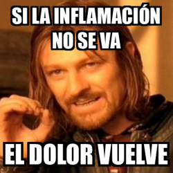 Meme Boromir Si La Inflamaci N No Se Va El Dolor Vuelve