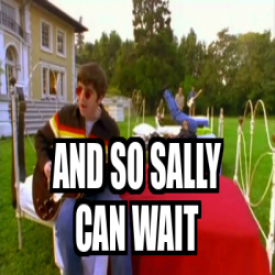 Meme Personalizado - And so sally can wait - 32157449