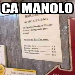 Meme Personalizado Ca Manolo