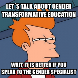 Meme Futurama Fry - LET´S TALK ABOUT GENDER TRANSFORMATIVE EDUCATION ...