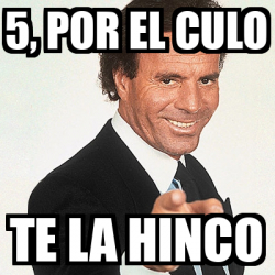 Meme Julio Iglesias - 5, por el culo Te la hinco - 33127294