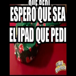 Meme Personalizado Espero Que Sea El Ipad Que Pedi