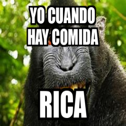Meme Personalizado - yo cuando hay comida rica - 33455630