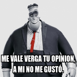 Meme Personalizado - ME VALE VERGA TU OPINION, A MI NO ME GUSTÓ. - 33483052