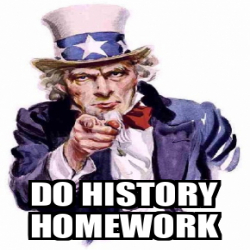 history homework meme